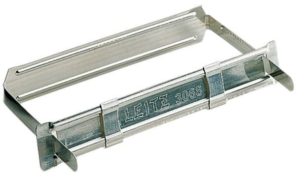LEITZ Heftverschluss Fastener, aus Metall Aufreihband und Deckschiene mit 2 Sch