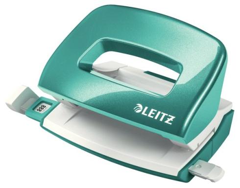 LEITZ Locher Mini Nexxt WOW 5060, eisblau Stanzleistung: 10 Blatt, Unterteil au