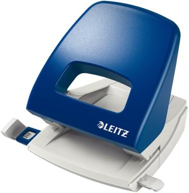 LEITZ Locher Nexxt 5005, Stanzleistung: 25 Blatt, blau Unterteil aus Metall, Ku