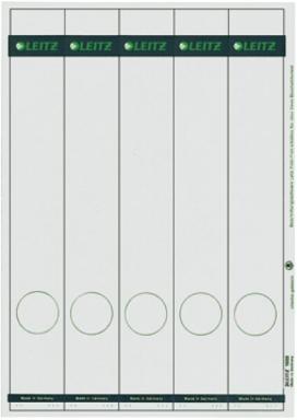LEITZ Ordnerrücken-Etikett, 39 x 285 mm, lang, schmal, grau passend für LEITZ S