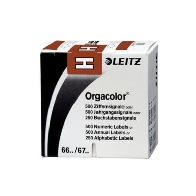 LEITZ Orgacolor - Braun - Abgerundetes Rechteck - 30 x 23 mm - 73 x 73 x 30 mm 