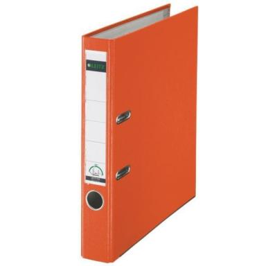 LEITZ Plastikordner, 180 Grad, DIN A4, 52 mm, orange farbiger Einband aus Pappe