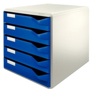LEITZ Postset mit Schubladen - Blau - Grau - Landschaft - 285 x 355 x 290 mm (5