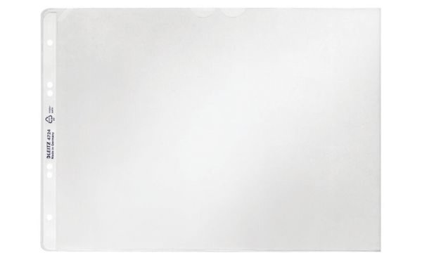 LEITZ Prospekthülle, A4 quer, PP, genarbt, 0,12 mm oben offen, dokumentenecht, 