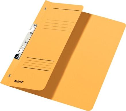 LEITZ Schlitzhefter, DIN A4, Manilakarton, gelb 250 g/qm, Fassungsvermögen: 170