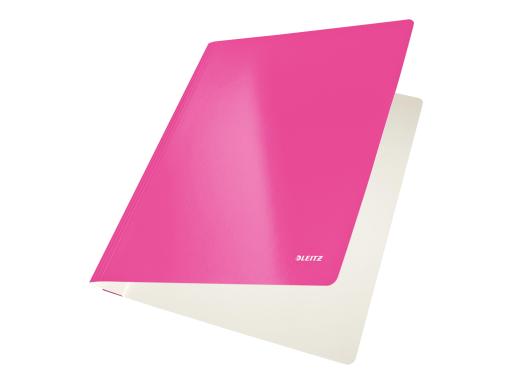LEITZ Schnellhefter WOW, DIN A4, Karton, pink metallic aus PP-laminiertem Karto