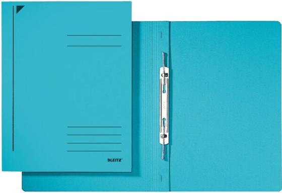 LEITZ Spiralhefter, DIN A4, Colorspankarton, blau 320 g/qm, mit Spiralmechanik 