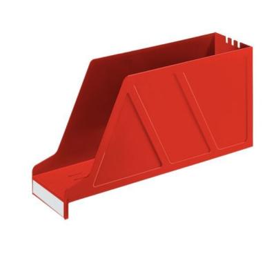 LEITZ Stehsammler Standard, für Einstellmappen, rot aus schlagfestem Polystyrol
