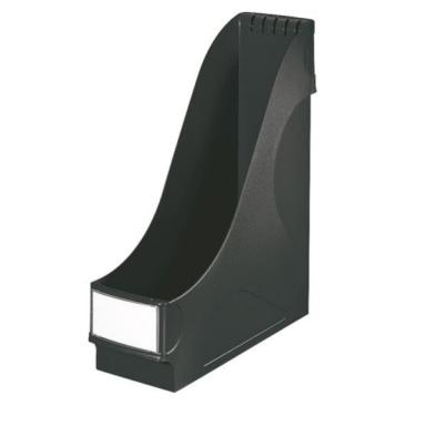 LEITZ Stehsammler extrabreit, DIN A4, Polystyrol, schwarz Fassungsvermögen: 92 