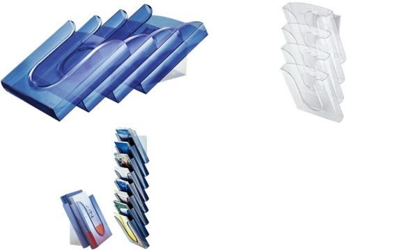 LEITZ Tisch--Wandprospekthalter Presenter Set, glasklar aus schlag- und kratzfe