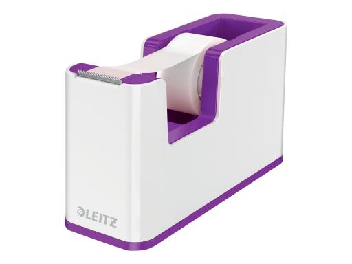 LEITZ Tischabroller WOW Duo Colour, bestückt, violett mit zweifarbigem WOW Effe