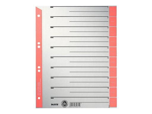LEITZ Trennblätter,25 St. rot; 1 Pack = 25 St.