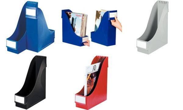 LEITZ Trennwand für Stehsammler extrabreit 2425, rauchtopas zum Unterteilen von