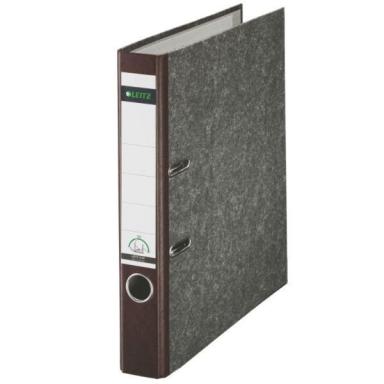 LEITZ Wolkenmarmor-Ordner, 180 Grad, DIN A4, 52 mm, braun farbiger Rücken, Einb