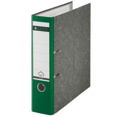 LEITZ Wolkenmarmor-Ordner, 180 Grad, DIN A4, 80 mm, grün farbiger Rücken, Einba