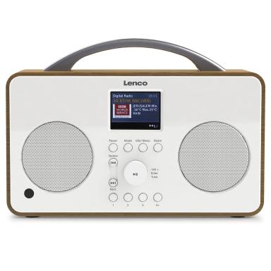 LENCO PIR-645WH Radio Tragbar Digital Weiß - Holz (PIR-645WH)