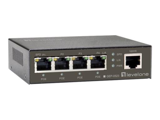 Image LEVEL_ONE_GEP-0523_5_Port_Gigabit_PoE_Switch_img3_4226905.jpg Image