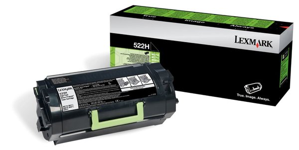 LEXMARK 522H Schwarz Tonerpatrone LCCP, LRP