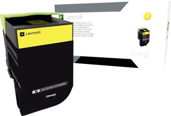 LEXMARK 800X4 Besonders hohe Ergiebigkeit Gelb Tonerpatrone LCCP
