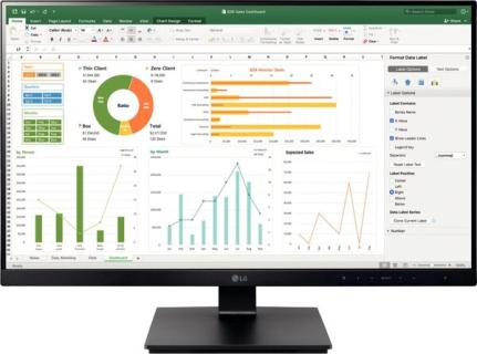 TFT LCD Monitor schw. 60,4cm (24"), 16:9, IPS, Helligkeit 250 cd/m2