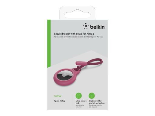 LINKSYS Belkin - Secure Holder mit Schlaufe für Bluetooth-Tracker - pink - für 