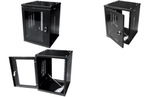 LOGILINK 10 Zoll Netzwerkschrank LogiLink W06Z33B 4 HE Schwarz