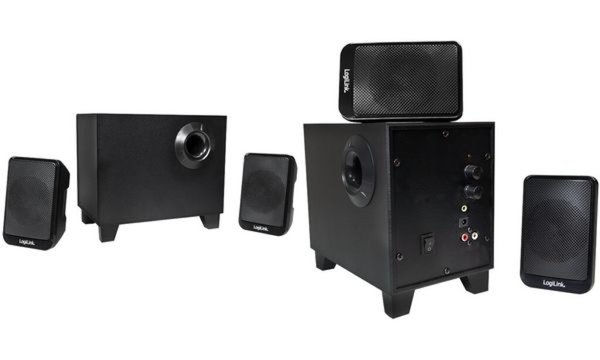 LOGILINK Aktivbox Logilink 2.1 Channel, schwarz