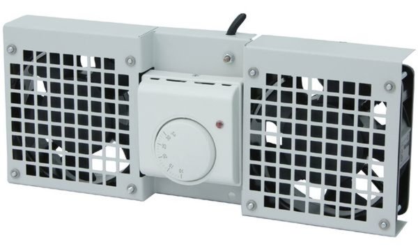 LOGILINK Dachlüftereinsatz LogiLink f. Standschrank, 2 Lüfter, grau