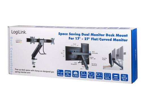 Image LOGILINK_Dual_Monitor_mount_17-27_steel_img1_4437842.jpg Image