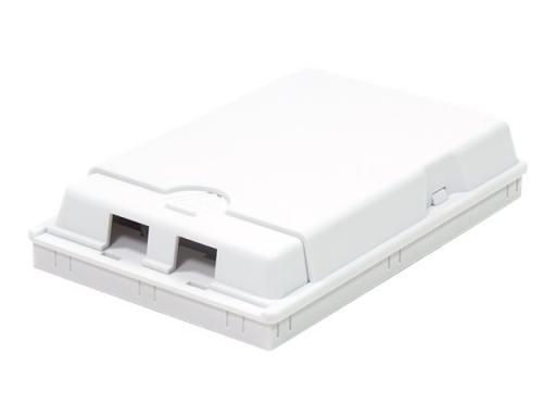 LOGILINK FTTH Anschlussdose 2-fach, Aufputz, weiß