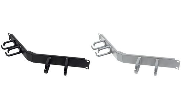 LOGILINK Kabeldurchführung 1HE gewinkelt faltbar 4Ringe schw Kabeldurchführung 