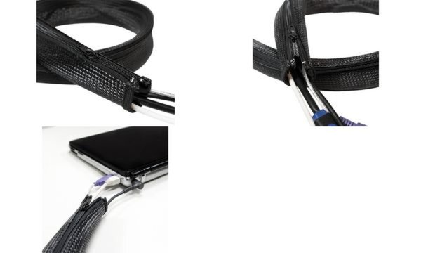 LOGILINK Kabelschlauch schwarz 2m