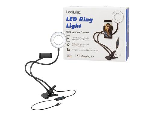 Image LOGILINK_LED_Ring_Fill_Light_for_Smartphone_img3_4618135.jpg Image