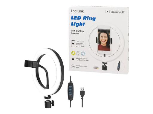 Image LOGILINK_LED_Ring_Fill_Light_for_Smartphone_img4_4460536.jpg Image