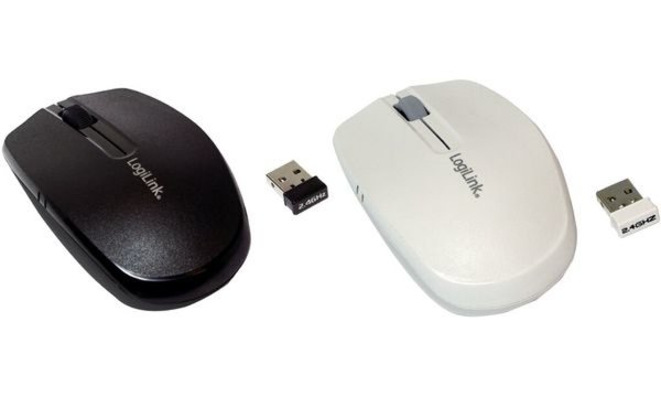 LOGILINK Maus LogiLink® Cordl. opt. USB 1600dpi/2,4 GHz [bk]