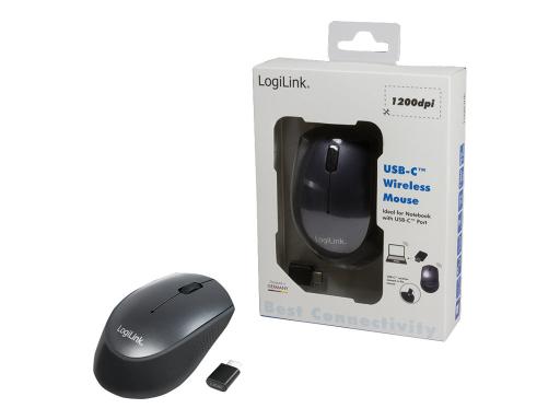 LOGILINK Maus optisch 3D USB-C 3 Tasten 3200 dpi 2.4