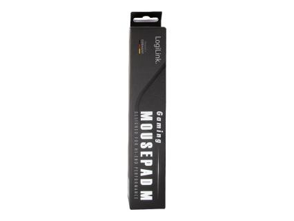 LOGILINK Mauspad, vernähte Kanten, 250x220mm, schwarz, Gr.M
