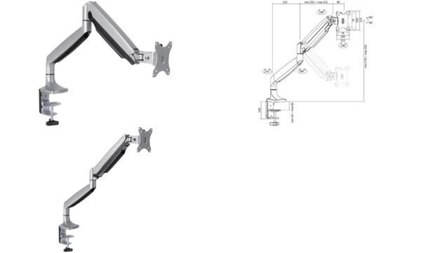 LOGILINK Monitor Desk Mount, 13"-32