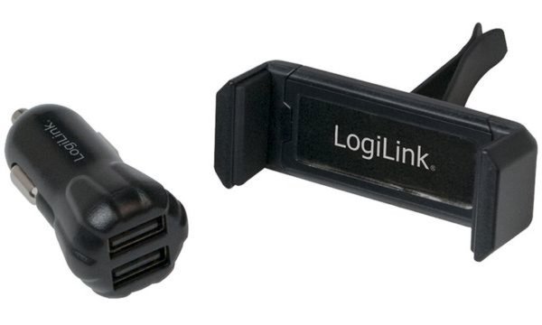 LOGILINK PA0133 PA0133 USB-Ladegerät KFZ, LKW Ausgangsstrom (max.) 2000 mA 2 x 