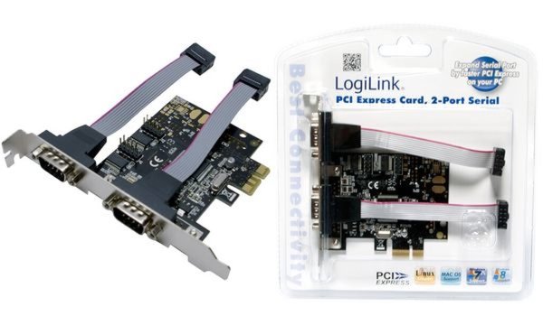 LOGILINK PC0031 PCI Express Schnittstellenkarte Seriell 2x