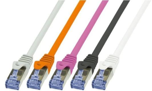 LOGILINK Patch Cable Cat.7 800MHz S/FTP grau 1.00m Prime Line