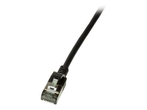 LOGILINK Patchkabel CAT6A STP TPE Slimeline schwarz 2,0m