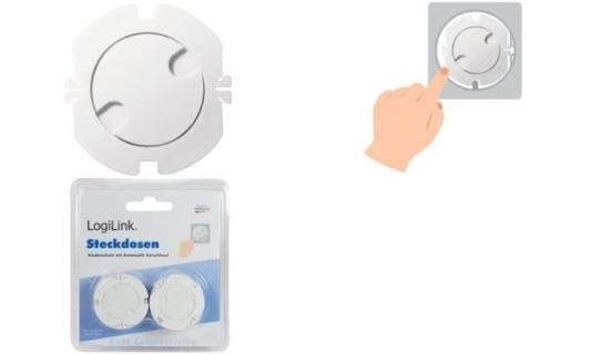 LOGILINK Steckdosen Kinderschutz mit Automatikverschluss