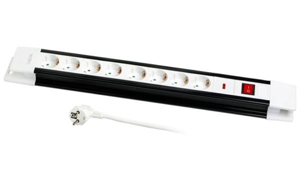 LOGILINK Steckdosenleiste Logilink 8-fach 1,5M 250V/16A m. Schalter