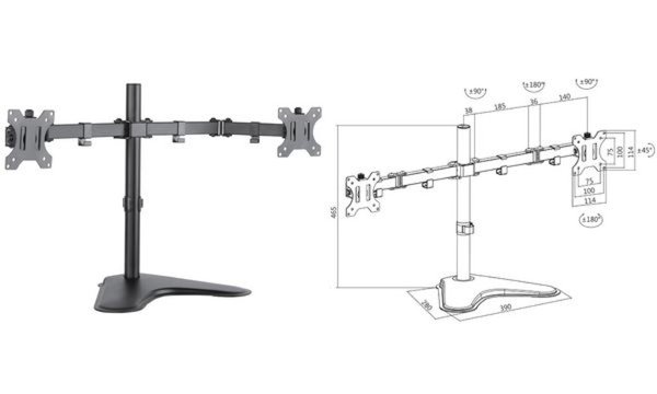 Image LOGILINK_TV-Wandhalterung_Dual_Monitor_Desk_img1_3714540.jpg Image