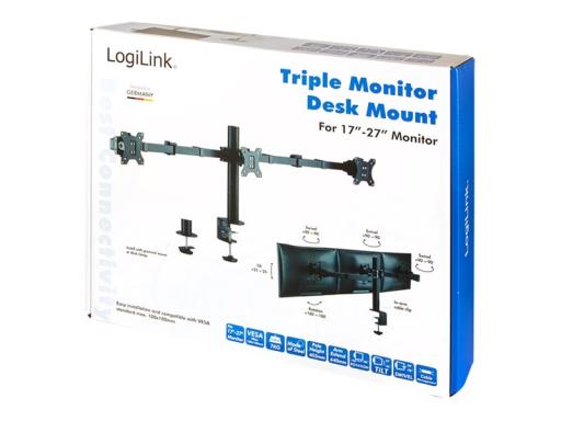 Image LOGILINK_Triple_Monitor_mount_17-27_steel_img3_4451173.jpg Image