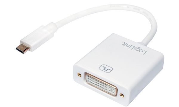 LOGILINK USB-C auf DVI Adapter Konform zur USB 3.1-Spezifikation Gen1, Unterstü