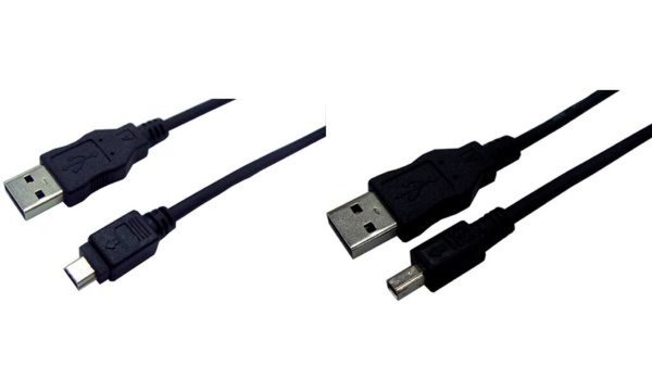 LOGILINK USB 2.0 (Typ-A) auf USB Mini Kabel, schwarz, 1,8m