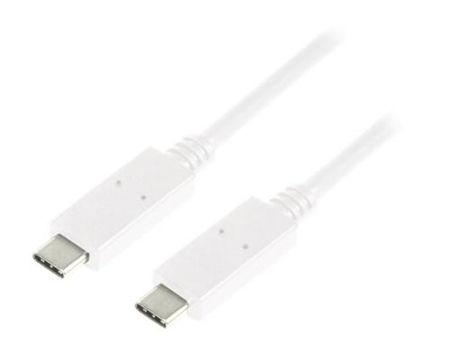 LOGILINK USB 3.1 Anschlusskabel USB-C Gen2, 1 m weiß