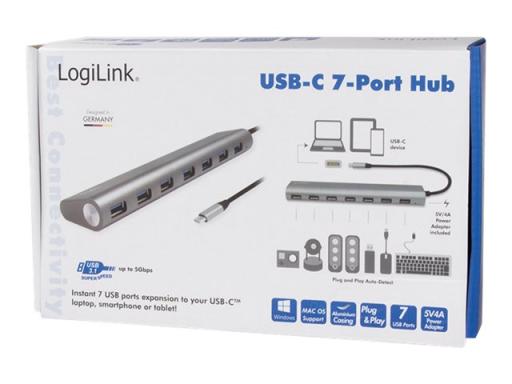 Image LOGILINK_USB_31_HUB_7-port_Type-C_Aluminium_img7_4449815.jpg Image